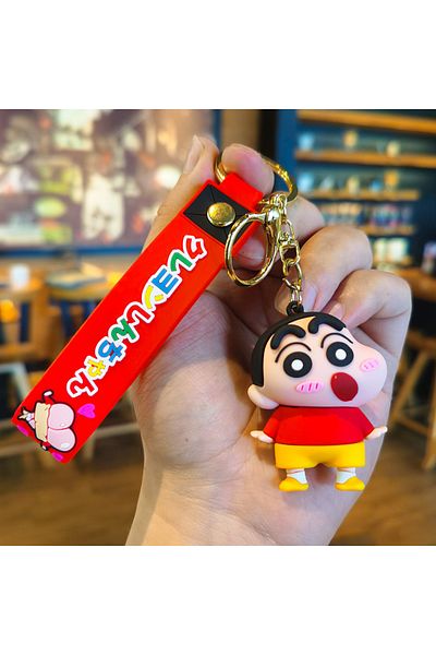 Choice 1 Cartoon Crayon Shin-chan Silica Gel Key Buckle Creative Backpack Pendant Comic Ornaments Christma.