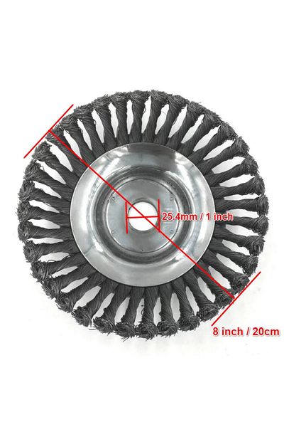 Wnew 8in Trimming Head 150mm/200mm Steel Wire Trimmer Head Grass Brush Cutter Dust Removal Weeding Plate