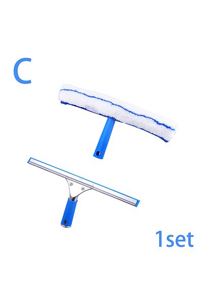 Choice C 2/1pcs 35cm Window Cleaning Combo Squeegee & Microfiber Window Washer Shower Squeegees Window Gla.