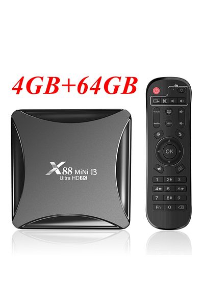 DooerTak Eu Plug 4gb 64gb X88 Mini 13 Android 13.0 Tv Box Rk3528 Quad Core 2g/16g 4g/32g 2.4g 5g Dual Wifi H.