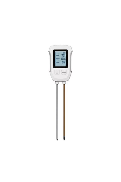 Choice Beige Moes 3 In 1 Soil Ph Detector Tester Lcd Screen Thermometer Temperature Moisture Meter For Gard