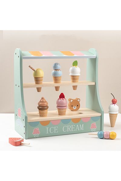 Choice Ice Lolly Wooden Ice Cream Montessori Toddler Toys Kitchen Pretend Play Food Coffee Maker Toy Set Ac