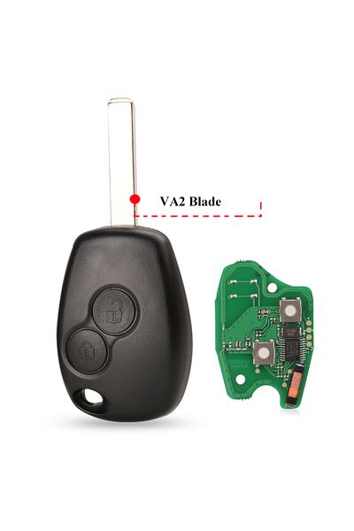 jingyuqin Id46 Pcf7947 Va2 Key 10x 2btnremote Car Key For Renault Duster Modus Clio 3 Dacia Logan San