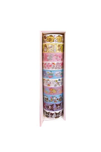 Choice 10roll Sanrio Series Hello Kitty Kuromi Melody Tape 10 Volumes Of Cartoon Stickers Cute Children Gif