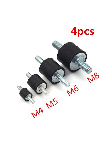 Choice 4pcs/lot Anti Vibration Silentblock Boat Car Bobbin  Rubber Mounts Male Tools M4 M5 M6 M8 Rubber ...