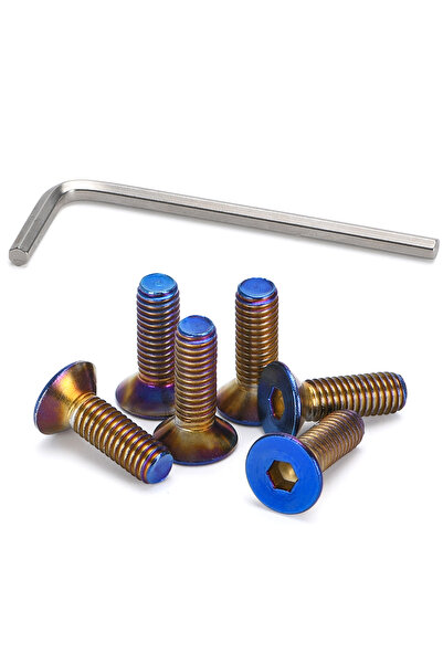 Choice TYPE 1 6PCS Burnt Titanium Steering Wheel Bolts Fit a lot of steering ...