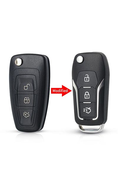 KEYYOU Modified Key Modified Car Remote Key Case For Ford Focus Fiesta Galaxy Mondeo Grand C-max S-m