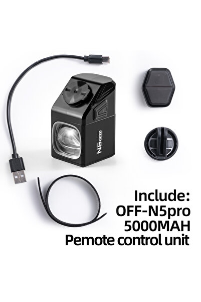 Choice1 مصباح أمامي للدراجة N5PRO مع جهاز تحكم عن بعد، 1000 لومن، مصباح يدوي ...