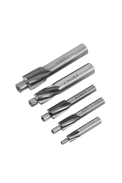 Choice 5pcs Countersink End Mill Cutter Slot Drill Bits Tool M3 M4 M5 M6 M8 Drill Milling Bits