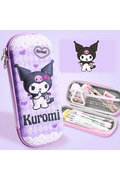 Choice 1 Sanrio Kawaii 3d Cinnamoroll Anime Pencil Case Cute Melody Large Capacity Pen Holder Girls Boy Ki.