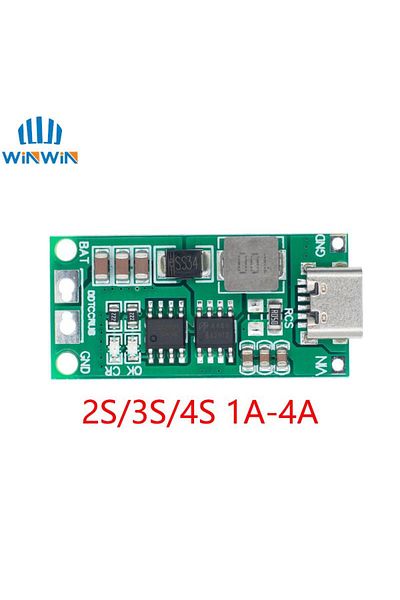 Bolantedz 3s 4a Multi-cell 2s 3s 4s Type-c To 8.4v 12.6v 16.8v Step-up Boost Lipo Polymer Li-ion Charger 7.4v
