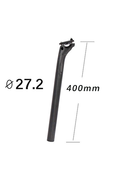 Choice عمود مقعد من الكربون مقاس 27.2 × 400 مم من إليتاون، مع إزاحة 20 مم لدر...