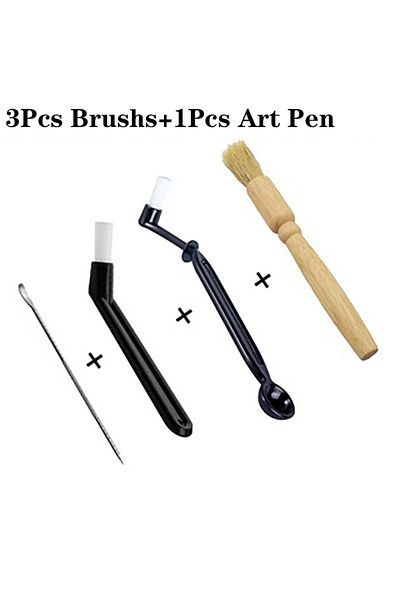Choice 4pc-set 4 Pcs Coffee Machine Cleaning Set Coffee Grinder Coffee Machine Group Head Cleaning Brush Ar