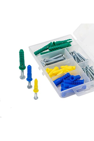 Choice صندوق واحد من مسامير تثبيت الجدران والجدران البلاستيكية ذاتية الحفر مع...