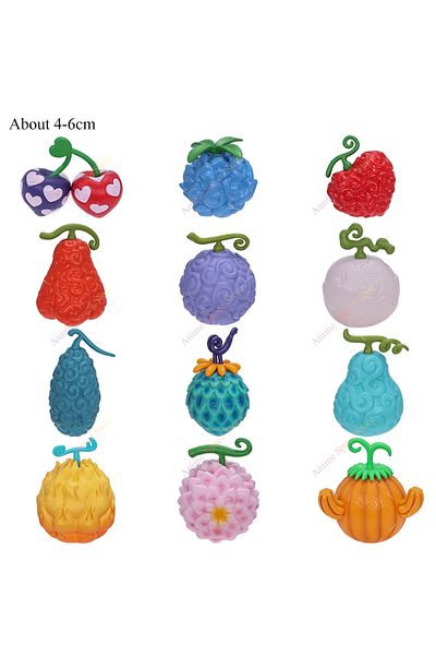 Choice 12pcs/set One Piece Devil Fruit Figure Boa Hancock Love-Love Robin Flower-Flower Fish-Fish Fruit·...