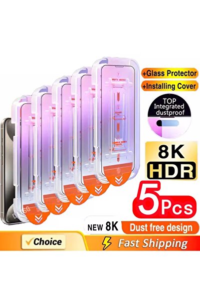 Choice18 5 قطع لحماية شاشة هاتف آيفون 13 برو ماكس، طلاء مقاوم للزيوت والغبار،...