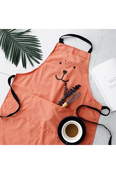 Choice مريلة أطفال حمراء على شكل دب كرتوني للأطفال والكبار، مريلة مطبخ نسائية...