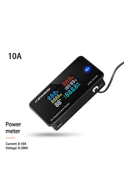 TELEHILL 10a Dc200v Dc200 Digital Voltmeter Kws 50a/100a Dc Power Monitor Led Color Display Voltmeter Ammeter
