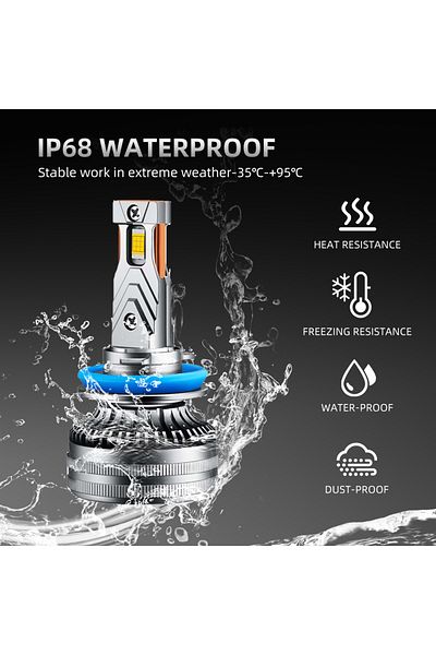 Choice H7 قطعتان من مصابيح Canbus 6000k Ztzpie 6000k Hb3 Hb4 9005 9006 H1 H7 H4 H11 مصباح Canbus LED Csp 7035 High