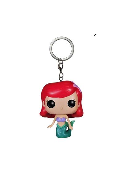 Choice H Pocket Princess Ariel Mermaid Keychain Action Figure Toys Tinker Bell Jasmine Cinderella Action F.