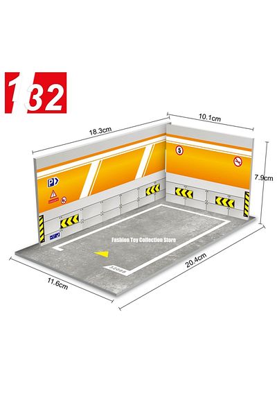 Choice 32088 Diorama 1/32 Car Garage Parking Lot Model Pvc Garage Diy Scene Diecast Car Model For Kids Pres