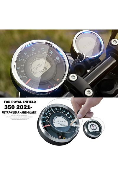 Choice 1 Set For Royal Enfield Meteor 350 2021 Scratch Cluster Screen Tft Lcd Ultra Clear Anti-scratch Dash