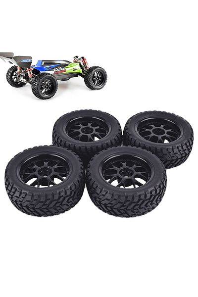 Choice 75mm Wheel 1.9 Inch 75mm Off Road Buggy Tires Wheel 12mm Hex Hubs For Wltoys 144001 1/14 1/16 1/10 S