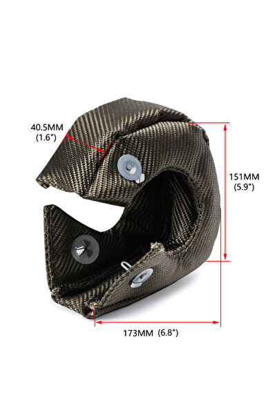 Choice1 LZONE - T25/T28 GT25 GT28 GT30 GT35 TURBO/TURBOCHARGER 100% درع حراري/غطاء غطاء مصنوع بالكامل من التيتانيوم...