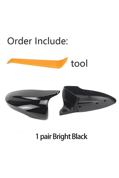 Choice Bright Black Carbon Fiber Style Black Rearview Side Mirror Cover Cap For Vw Jetta Mk6 Volkswagen Pas