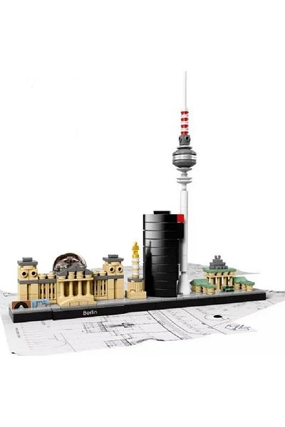 Choice With Paper Manual Berlin-no Box New York London Pairs Dubai Lanmark City Skyline Building Blocks 210
