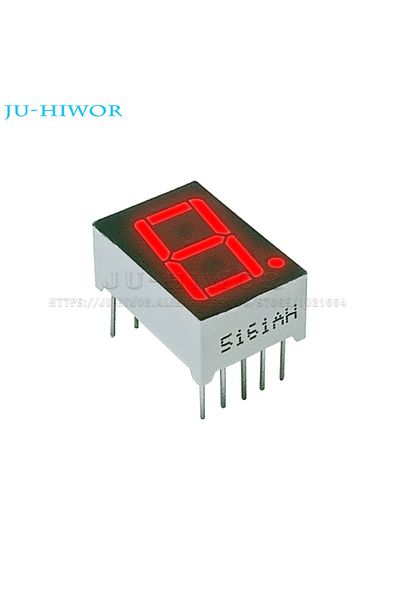 Choice 0.56 بوصة C-c 10 قطع 0.56 بوصة 10 دبابيس 5161as 5161bs 1 بت رقم 7 قطاعات شاشة عرض رقمية LED حمراء