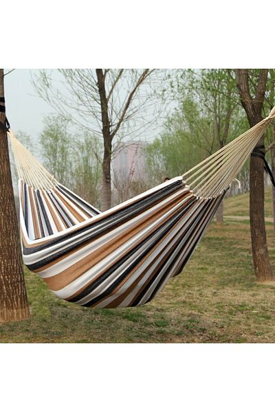 Choice Coffee 260x150 Newoutdoor Indoor Canvas Single Hammock Outdoor Camping Indoor Childrens Swing Thicke