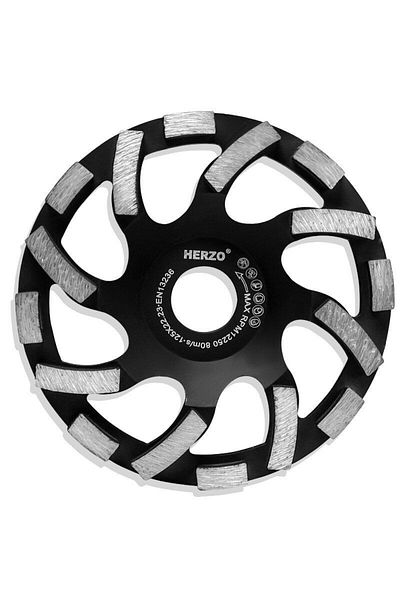 Choice Black Herzo Hso5.oe Abrasive Grinder Disc 125mm Diamond Grinding Cup Wheel