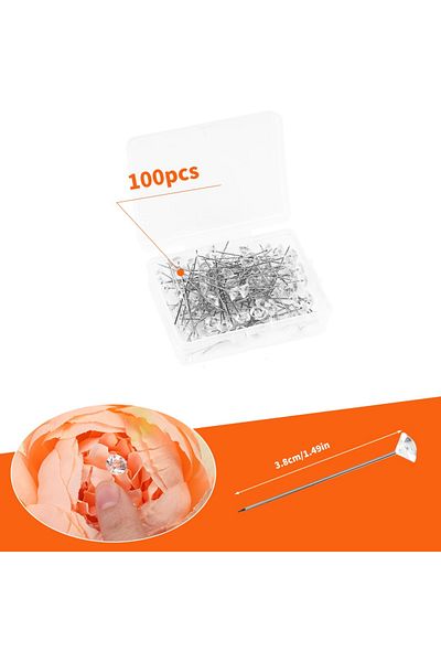 Choice KRABALL 100pcs Diamond Bouquet Corsages Pins Flower Crystal Rhinestones Floral Pins Diamonds Pins...