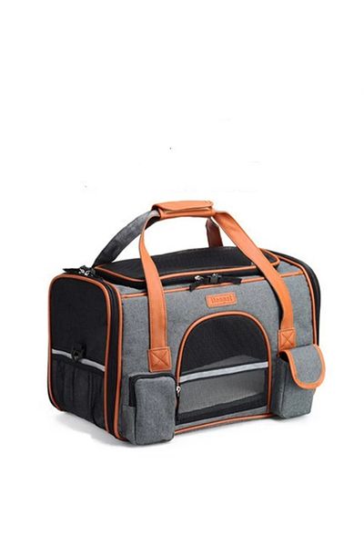 Choice M 50x30x30cm Cat Bag-dark Gray Crossbody Dog Bag Pet Backpack Crossbody Bag Solid Color Multipurpose