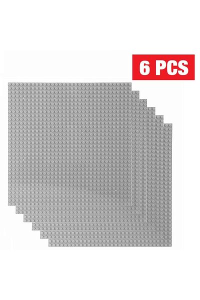 Haifeng 32x32 Light Gray 6pcs Classic Base Plate 32x32 16x32 Dots Baseplate Bricks Diy Assembly Abs Plastic