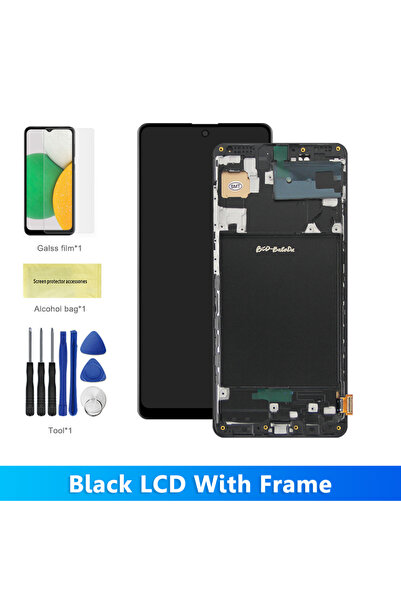Choice شاشة عرض TFT بإطار لـ A71 A715 A715F شاشة LCD رقمية تعمل باللمس بإطار ...