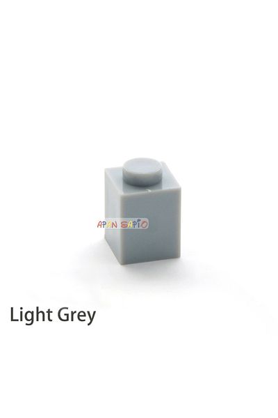 Choice Light Grey 200pcs 200pcs Diy Building Blocks Thick Figures Bricks 1x1 Dots Educational Creative Comp