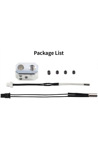Choice 1 Set For Prusa I3 Mk4 Thermistor Heater Cartridge 24v 40w Thermometer Line Heating Block Kit Nozzle