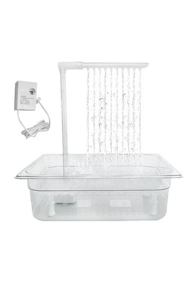 Choice White Bird Bathing Tub Shower Box Automatic Parrot Bath Fountain Multipurpose Bird Bathtub With Mult