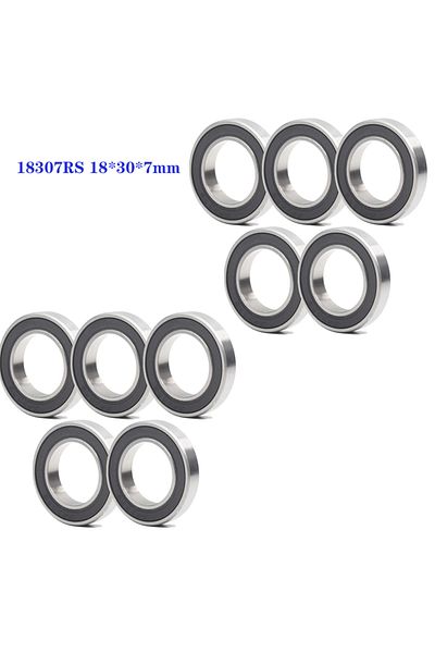 pmgn 10pcs Abec-5 18307-2rs 10 Pcs 18307rs Bearing Mr18307 18307 18*30*7 Mm Bicycle Axle 18307-lblu Drum