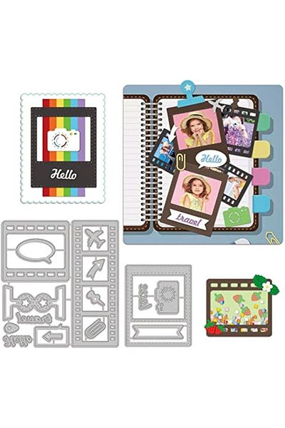 Choice Film Backgroun Cutting Dies Travel Camera Photo Frame Carbon Steel Die Cuts For Scrapbooking Card...