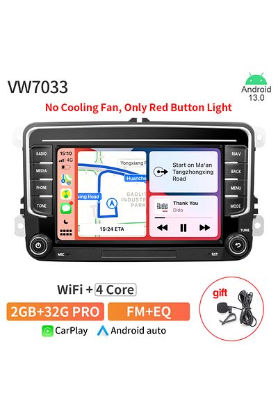 grandnavi 2g 32g Pro 2 Din Android Car Radio Gps For Vw / Volkswagen Skoda Octavia Golf 5 6 Touran P