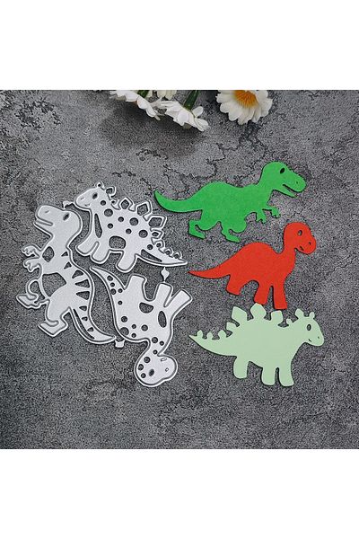 Choice Dinosaur Flamingo Giraffe Lion Crocodile Monkey Cute kids Cutting Dies Stencil DIY Scrapbooking T...