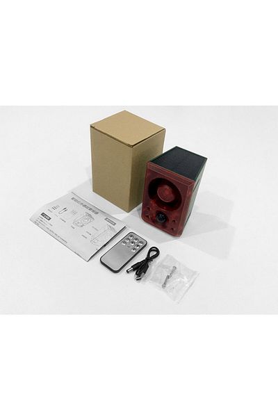 Choice Red Outdoor Solar Motion Sensor Alarm With Remote Control 129db With Motion Detector For Farm Yard G