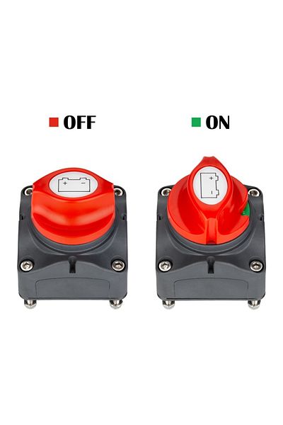 switchdoctor Universal  12V-48V 300A Car Auto RV Marine Boat Battery Selector Isolator Disconnect Rotary Cut O...
