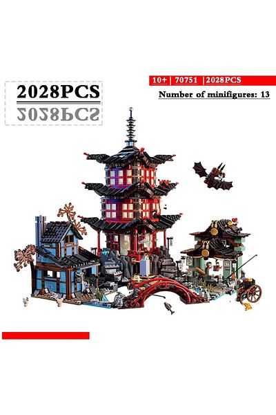 GSF No Original Box 2028pcs New 2028pcs Temple Building Blocks Building Blocks Set Model Kids Toys Chris