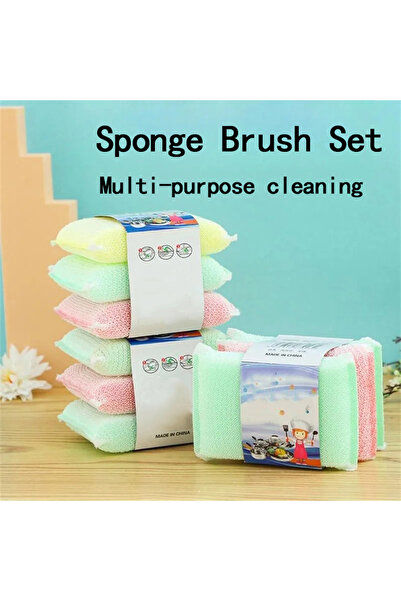 Choice مجموعة مكونة من 3 قطع من فرشاة إسفنجية سميكة لغسالة الأطباق، مجموعة مك...