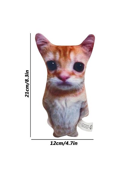 Choice 1pcs 21cm Cute El Gato Cat Plush Toys Wowwow Cat Dolls Plushies Simulation Stuffed Animals Birthday