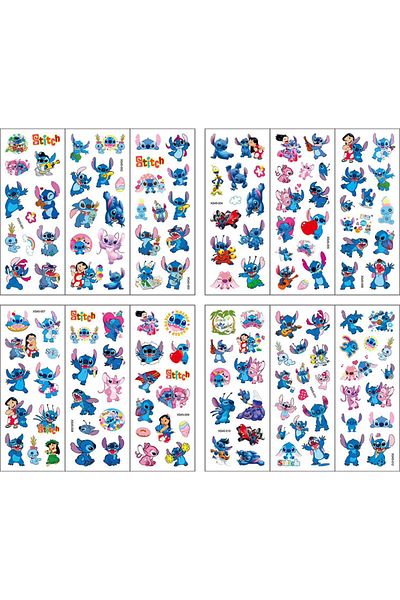 Choice 1 12pcs Disney Cartoon Stitch Bubble Sticker Kawaii Anime Three Dimensional 3d Puffy Bulk Stickers.